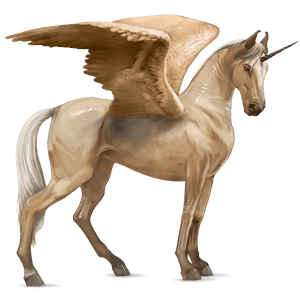 winged riding unicorn fleabitten grey