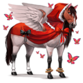 unicorn pony red