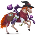 riding pegasus alchemist witch