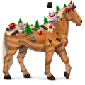 divine horse yule log